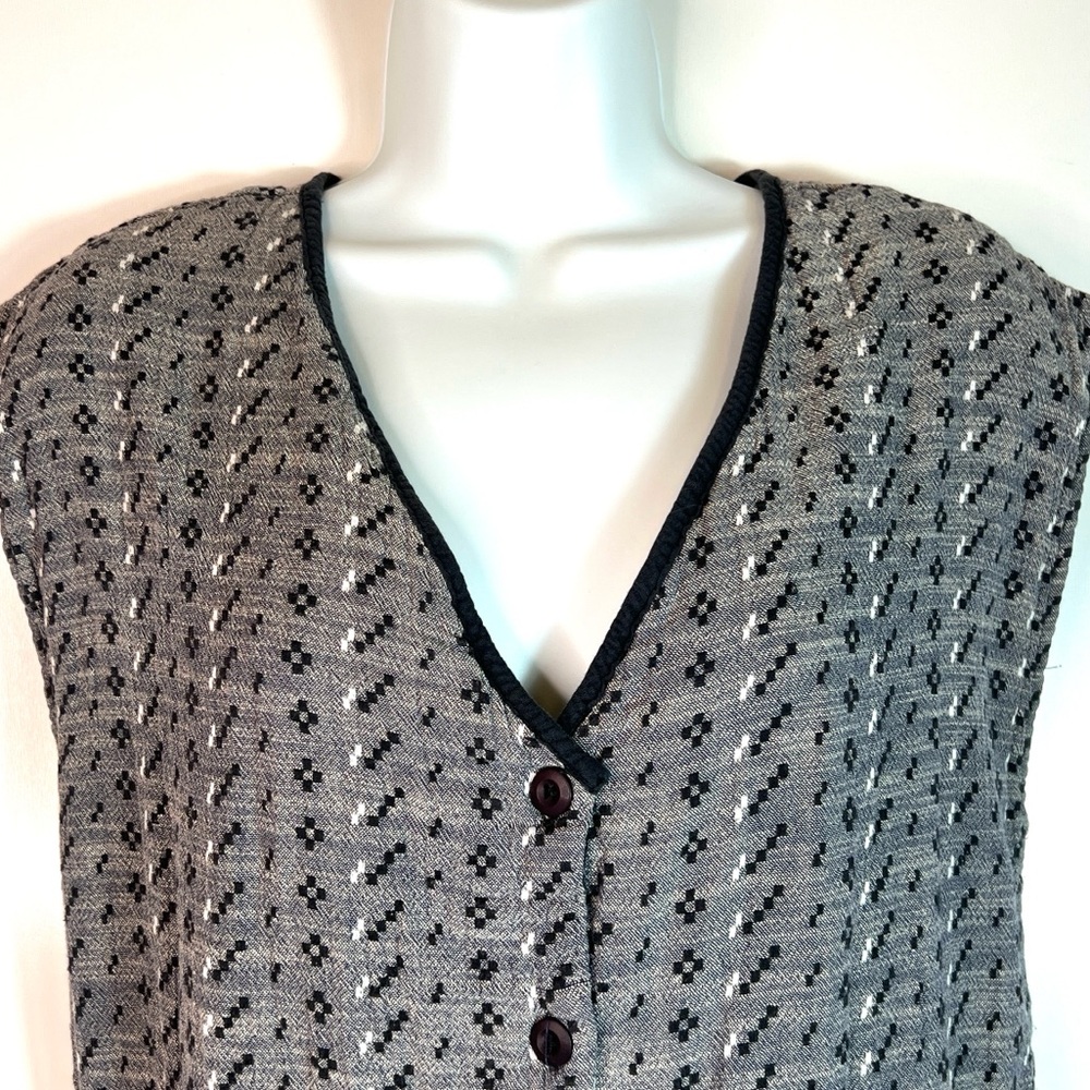 Ace & Jig Button-up V-neck Woven Dress Size Large - Picture 11 of 11